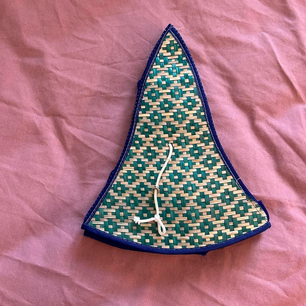 Woven Green and Blue Patterned hat